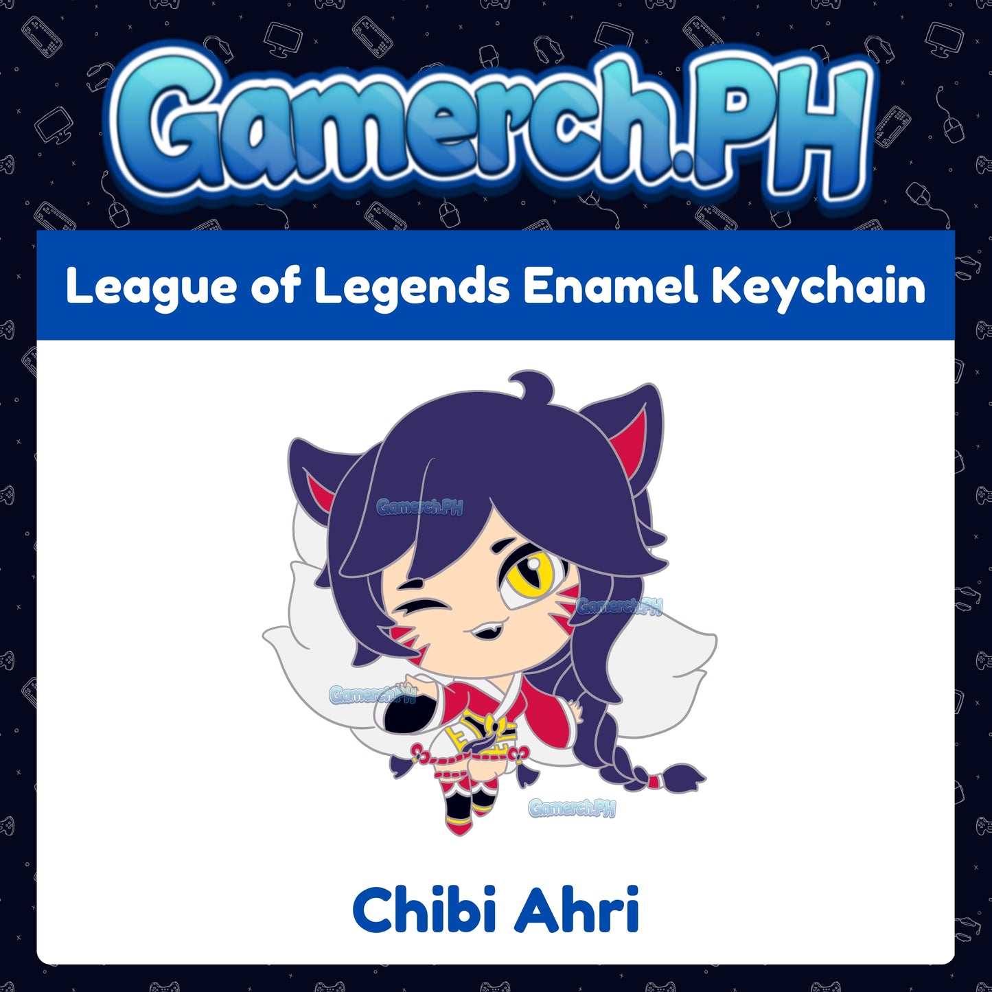 League of Legends Enamel Keychain (TFT Chibi Tactician)