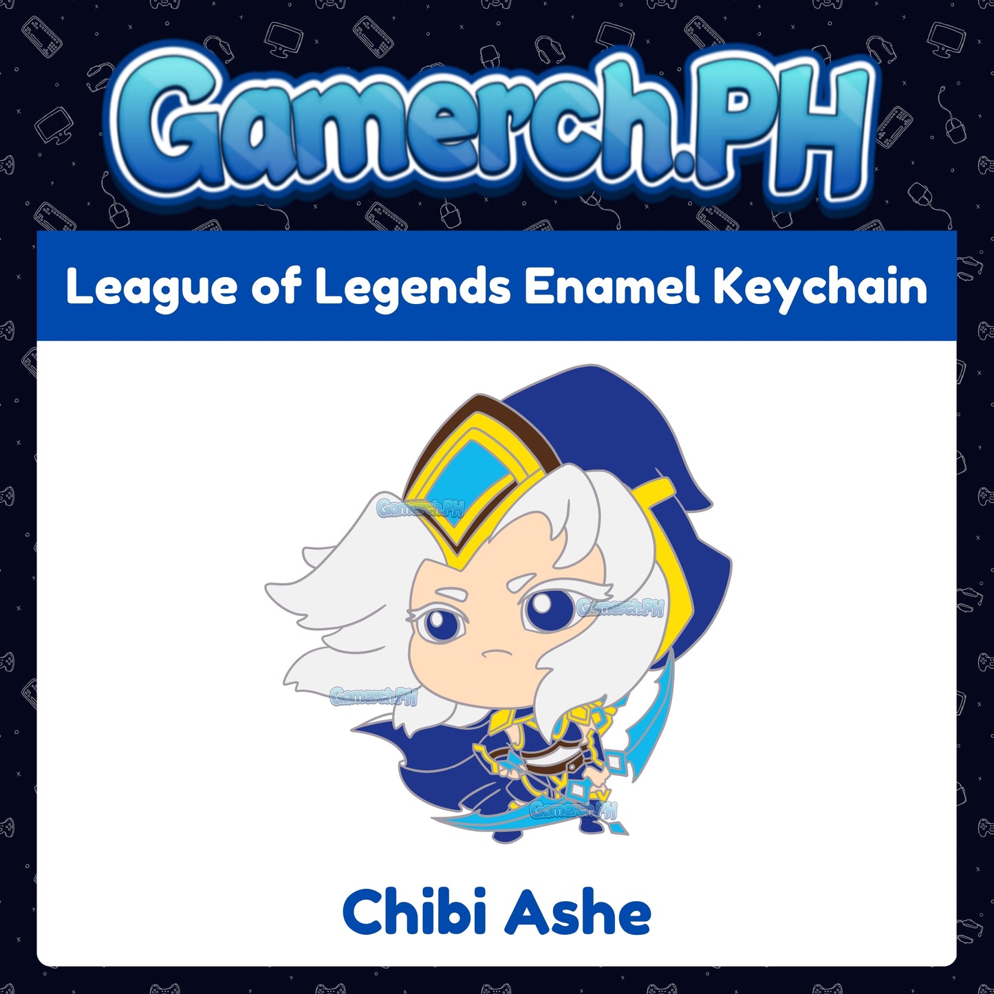 League of Legends Enamel Keychain (TFT Chibi Tactician)