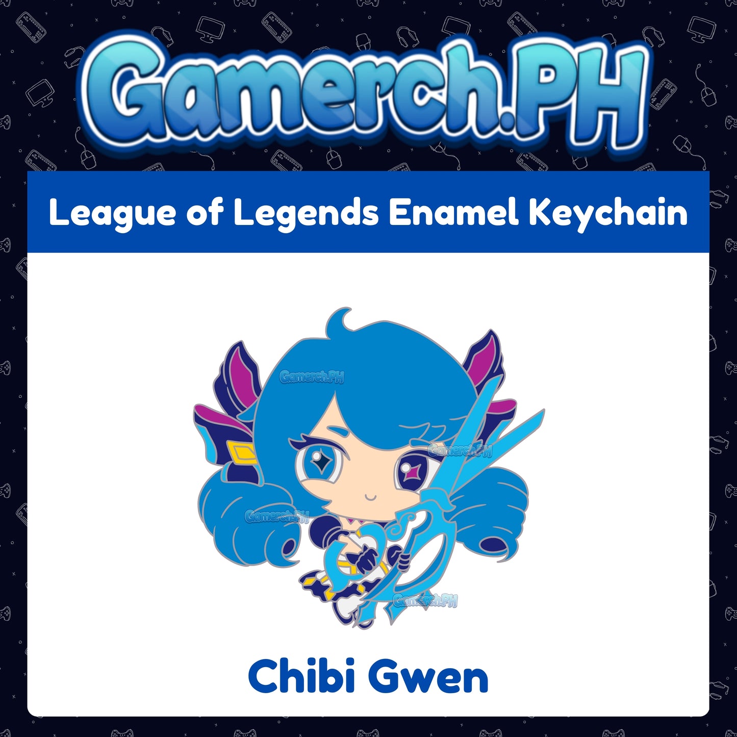 League of Legends Enamel Keychain (TFT Chibi Tactician)