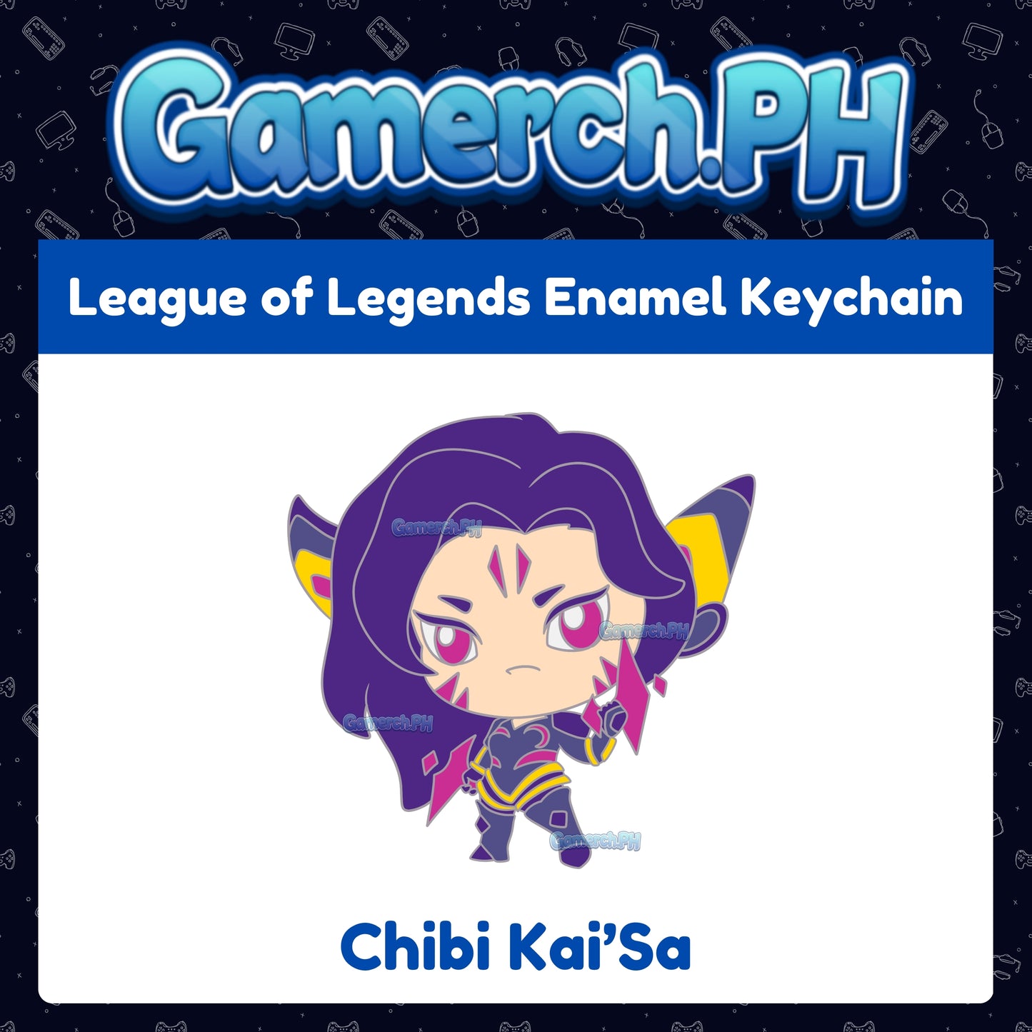 League of Legends Enamel Keychain (TFT Chibi Tactician)