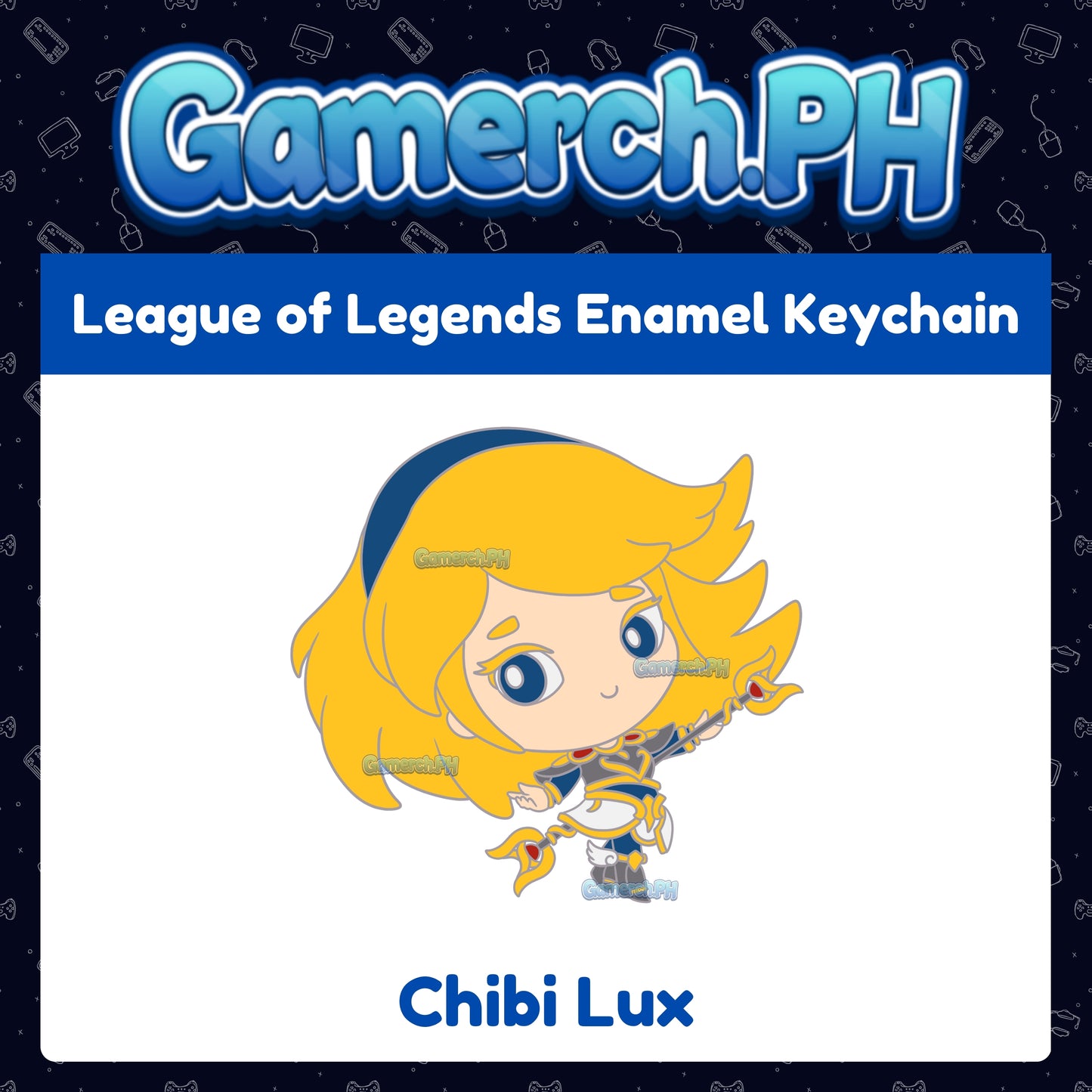 League of Legends Enamel Keychain (TFT Chibi Tactician)