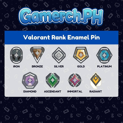 Valorant Rank Enamel Pin